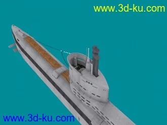 3D打印模型二战系列 max格式德国潜艇U-Boat Type XXIII的图片
