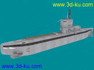 3D打印模型二战系列 max格式德国潜艇U-Boat Type XXIII的图片