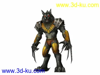 3D打印模型狼人的图片