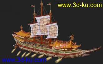 3D打印模型一款新游戏里的船的图片