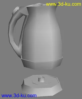 3D打印模型我的小壶壶，纯四边面的图片