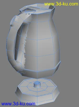 3D打印模型我的小壶壶，纯四边面的图片