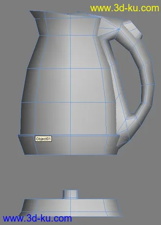3D打印模型我的小壶壶，纯四边面的图片