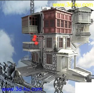 3D打印模型空中楼阁的图片