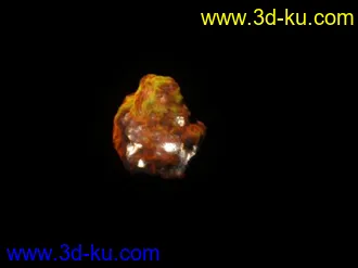 3D打印模型流体特效调出来的带材质的石头---高级技术的图片