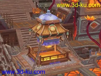 3D打印模型一款新游戏的地图场景03(麻辣江湖梵天谷）的图片