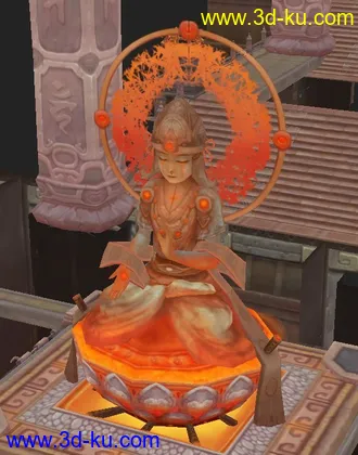 3D打印模型一款新游戏的地图场景03(麻辣江湖梵天谷）的图片