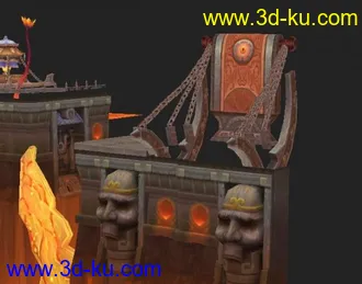 3D打印模型一款新游戏的地图场景03(麻辣江湖梵天谷）的图片