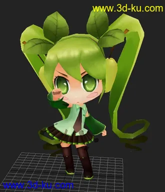 3D打印模型苹果初音的图片
