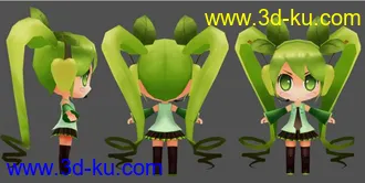 3D打印模型苹果初音的图片
