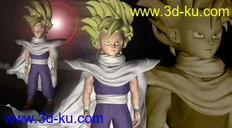 3D打印模型超级赛亚人悟饭的图片