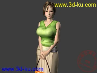 分享1个高精度美女模型的图片