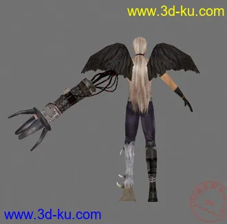 3D打印模型完全原创翅膀人一只的图片