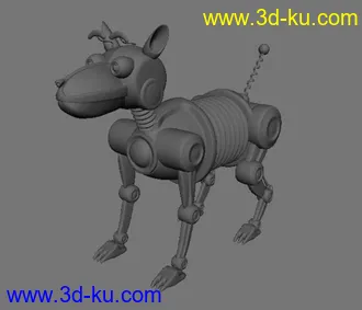 3D打印模型一只电子狗的图片