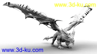 3D打印模型剽窃的巨龙的图片