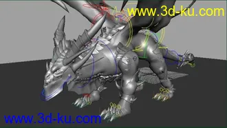 3D打印模型剽窃的巨龙的图片