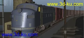 3D打印模型dizzy火车场景(精细）的图片