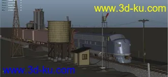 3D打印模型dizzy火车场景(精细）的图片