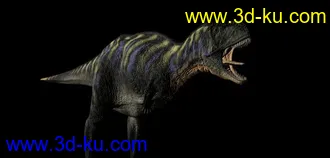 三维动画所用到的恐龙精致模型+贴图的图片