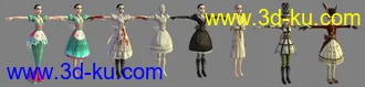 3D打印模型爱丽丝疯狂回归，再发六套半服装…………的图片