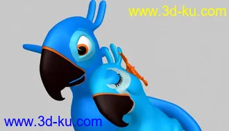 3D打印模型里约大冒险里面的两只鹦鹉的图片