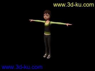 3D打印模型ANDY动画，可换性别衣服。的图片