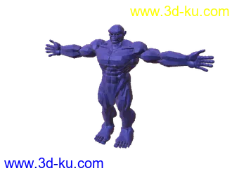 3D打印模型弗兰克猛男带绑定的图片