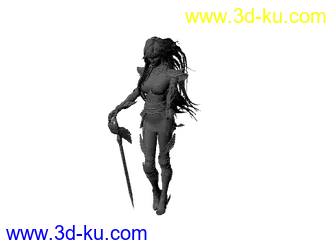 3D打印模型超华丽的女战士i的图片
