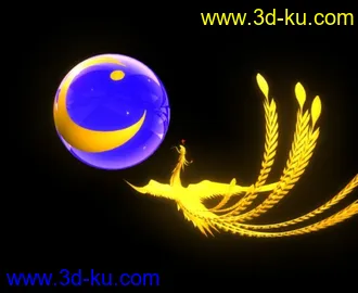 3D打印模型凤凰演变成水晶LOGO效果~~的图片