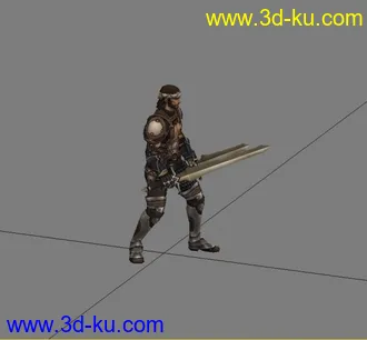 3D打印模型战士，有蒙皮和动作，动作专用。欢迎大家下载的图片
