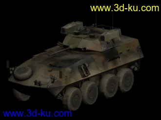 3D打印模型战地2 美军轮式装甲车的图片