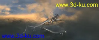 3D打印模型两条中国龙的图片