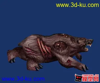 熊模型，带绑定的图片