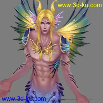 3D打印模型完美国际——汐族人鱼（男）的图片