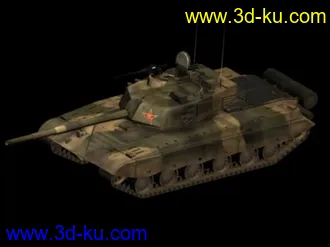 3D打印模型战地2 中国99坦克的图片