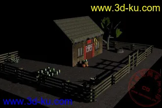 3D打印模型农家小院的图片