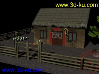 3D打印模型农家小院的图片