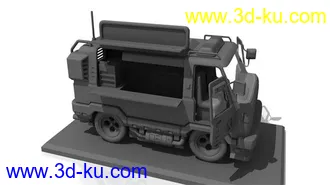 3D打印模型成龙电影中的餐车模（ma&mb格式带贴图和材质的图片