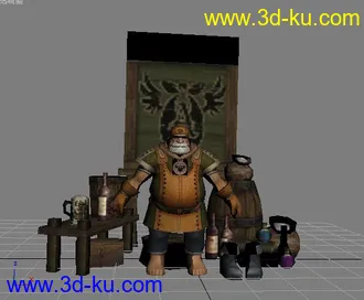 3D打印模型天2 npc --財富地下商人的图片