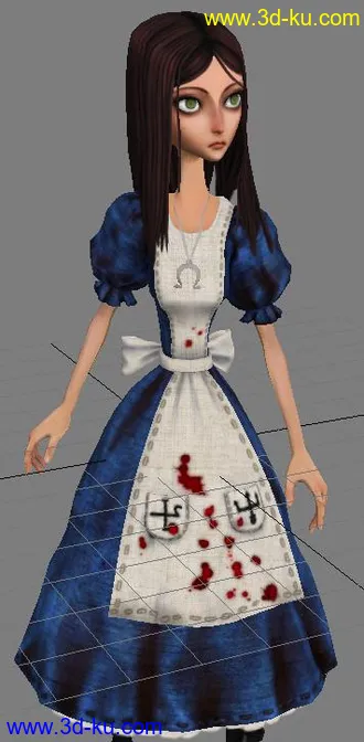 爱丽丝疯狂回归 女主模型 有动画.  Alice Madness Returns Model Includes Animation的图片