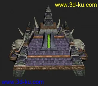 3D打印模型发两个精细游戏场景（下了的人回一下）的图片