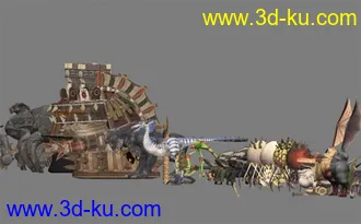 3D打印模型太空战士11怪物的图片