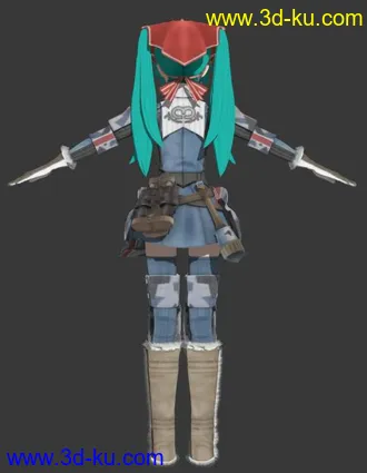3D打印模型ps3初音@战场女武神服装一套的图片