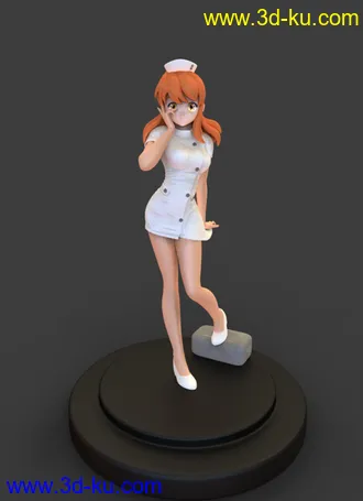3D打印模型凉宫春日朝比奈护士装手办临摹的图片