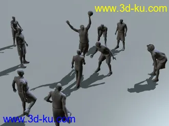 3D打印模型NBA2k11 湖人和卡尔特人，有兴趣研究的下。的图片