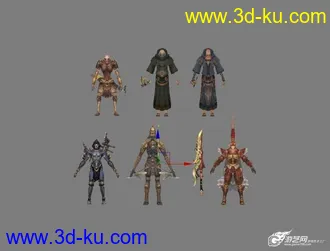 3D打印模型61个天堂游戏怪物的图片