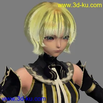 3D打印模型【真名法典】Rue~有标准姿势有动作~的图片