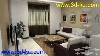 3D打印模型虚拟漫游样板房的图片