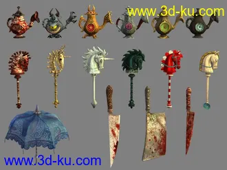 3D打印模型疯狂回归最后几套服装＋掉脑袋切切，小独角砸砸＋大茶壶炸炸.....的图片