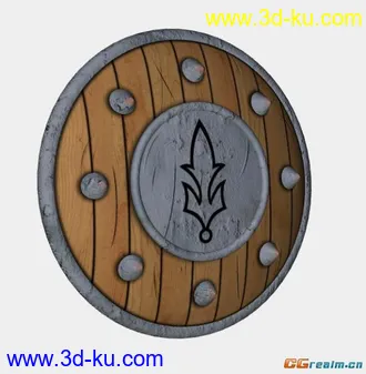 3D打印模型中世纪小圆盾的图片